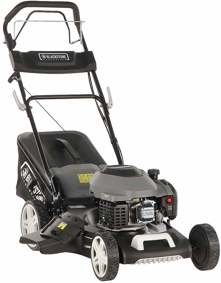 Blackstone Essentials ESP 510-200 - Tondeuse à gazon thermique autotractée BullMach ACHILLE 51 MY22 - 4 en 1 -  Moteur de 200cm3