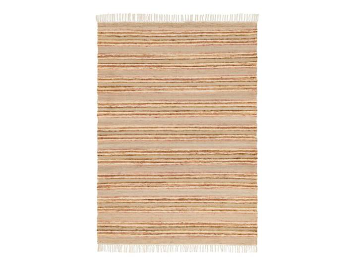 Tapis rayé fait main en matières naturelles rose 160 x 230 cm
