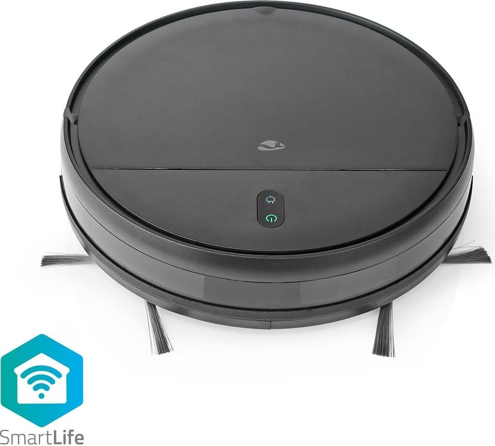 Nedis WIFIVCR001CBK zakloze stofzuiger, zwart, rond, 0,23 liter