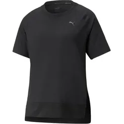PUMA Damen Shirt STUDIO Relaxed Rib Trim Te, Größe S in Schwarz Schwarz
