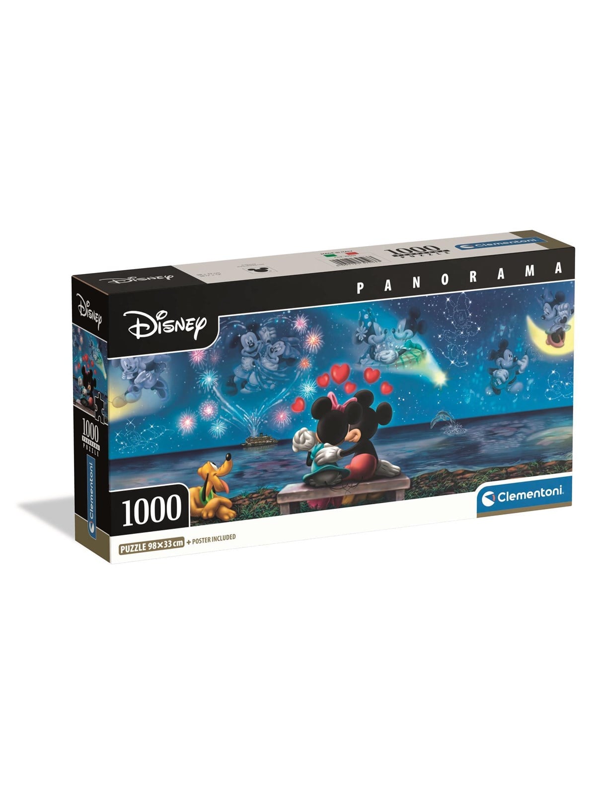 Clementoni Puzzle Panorama HQC Mickey & Minnie 1000 pieces 2D Puzzles