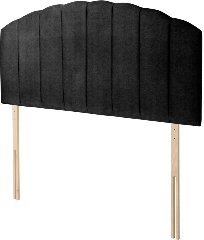 Silentnight Merlin Upholstered Headboard Ebony Woven Kingsize (5')
