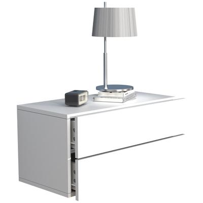 Nachttisch VCM "Holz Wandschublade Wand Hänge Nachttisch Usal L60", weiß, B:60cm T:32cm, Tische, Nachttisch