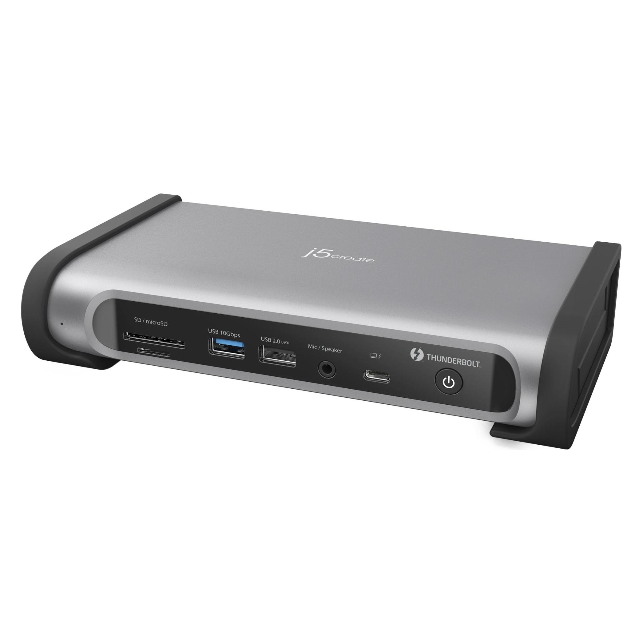 j5Create JTD568, Kabelgebunden, Thunderbolt 4, 98 W, 10,100,1000,2500 Mbit/s, Grau, Dark / Space Gre (8 Ports) (JTD568-EN)
