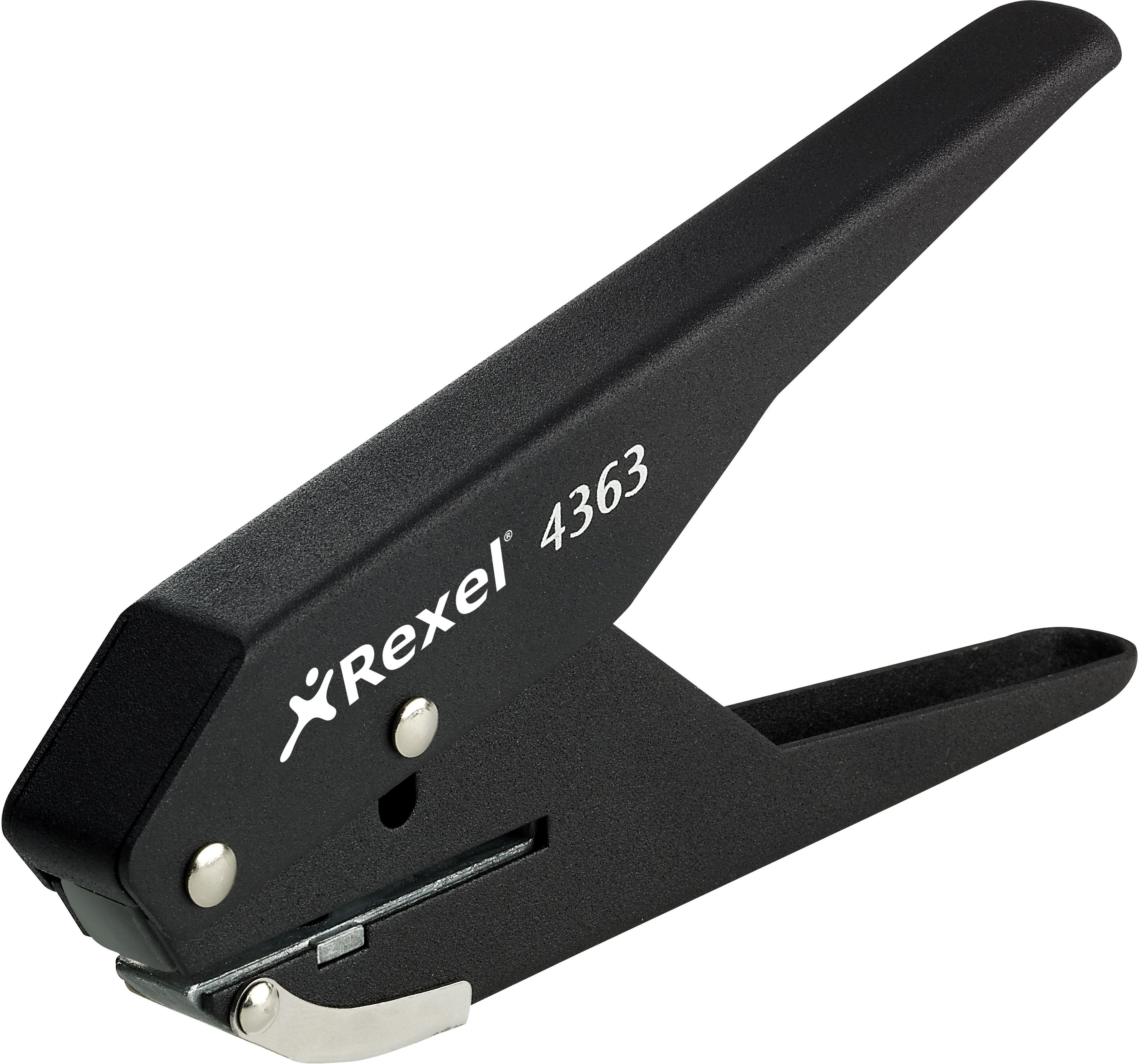 Rexel S120 Single Hole Plier Punch Black