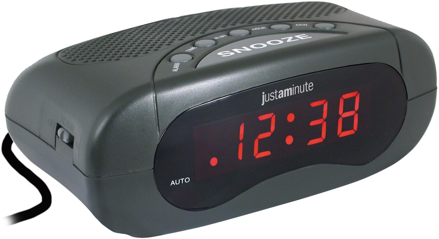 Sveglia Lowell EH49101N JUSTAMINUTE Con funzione snooze Black