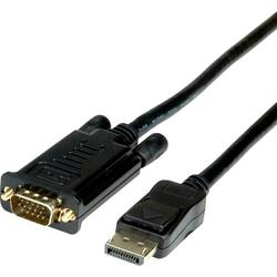 VALUE Kabel DisplayPort-VGA, DP ST - VGA ST, schwarz, 3 m 11.99.5803