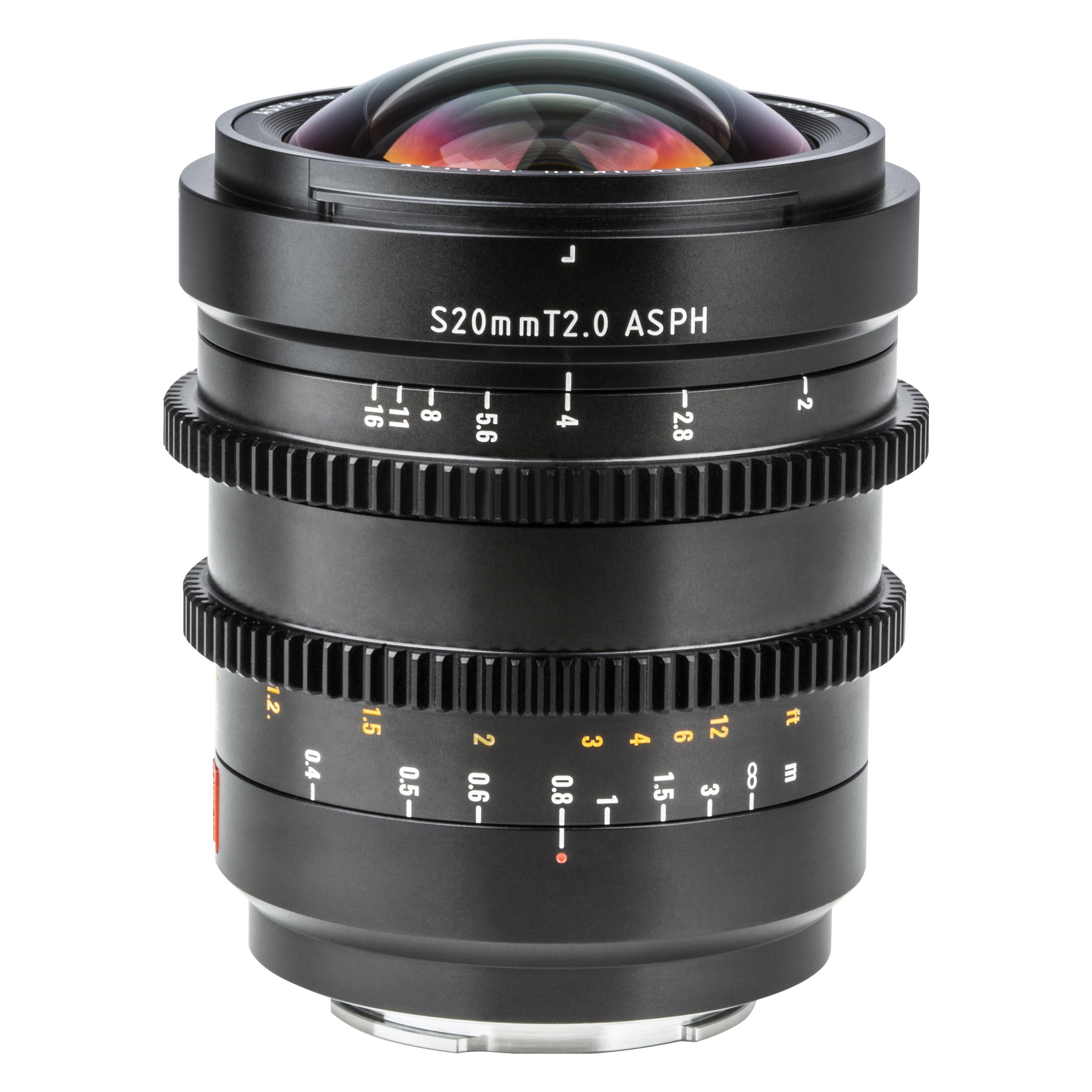 Viltrox E-20mm T2.0 S Full Frame, Manual focus Cine lens for Sony E mount, 20mm/T2.0 (Sony E, APS-C / DX) (E-20mm T2.0 S)