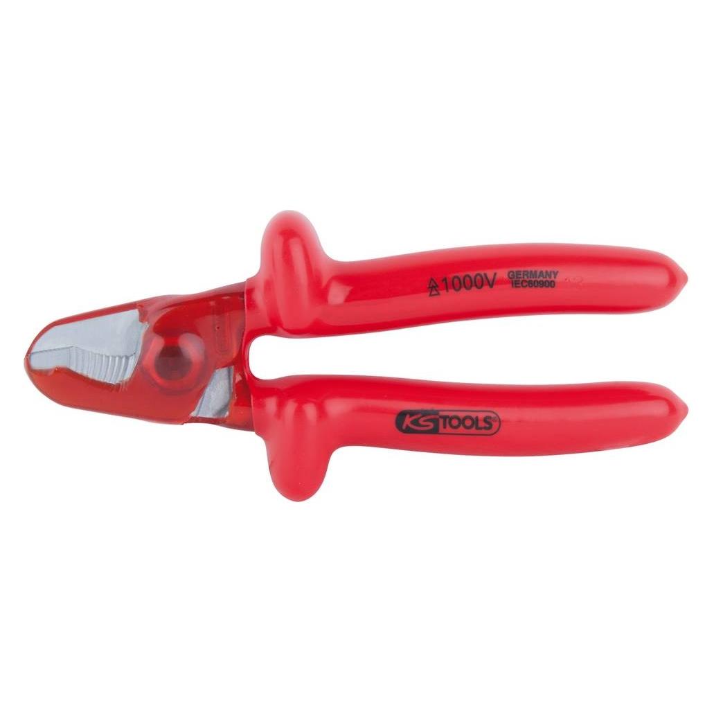 KS Tools 1000V Einhand-Kabelschneider, 165mm (165 mm) (117.1103)