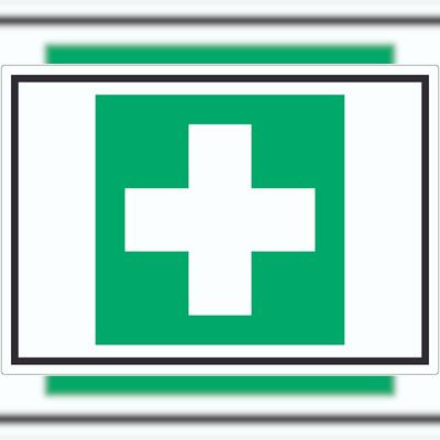 HB-Druck Erste Hilfe Symbol Aufkleber A1 (594x841mm)