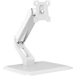 myWall Vollbeweglicher Tischständer für Flachbildschirme (Tisch, 32", 10 kg), Monitor Halterung, Weiss
