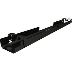fm-Büromöbel Kabelwanne Move 2.0, 160 x 8-10 x 16cm, für Schreibtischplatte, anthrazit