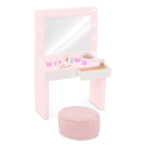 Our Generation Glam & Glow make-uptafelset met verlichte spiegel