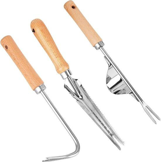 Famanu onkruidverwijderaar 3-in-1 set met schop, grijper en hefwerktuig
