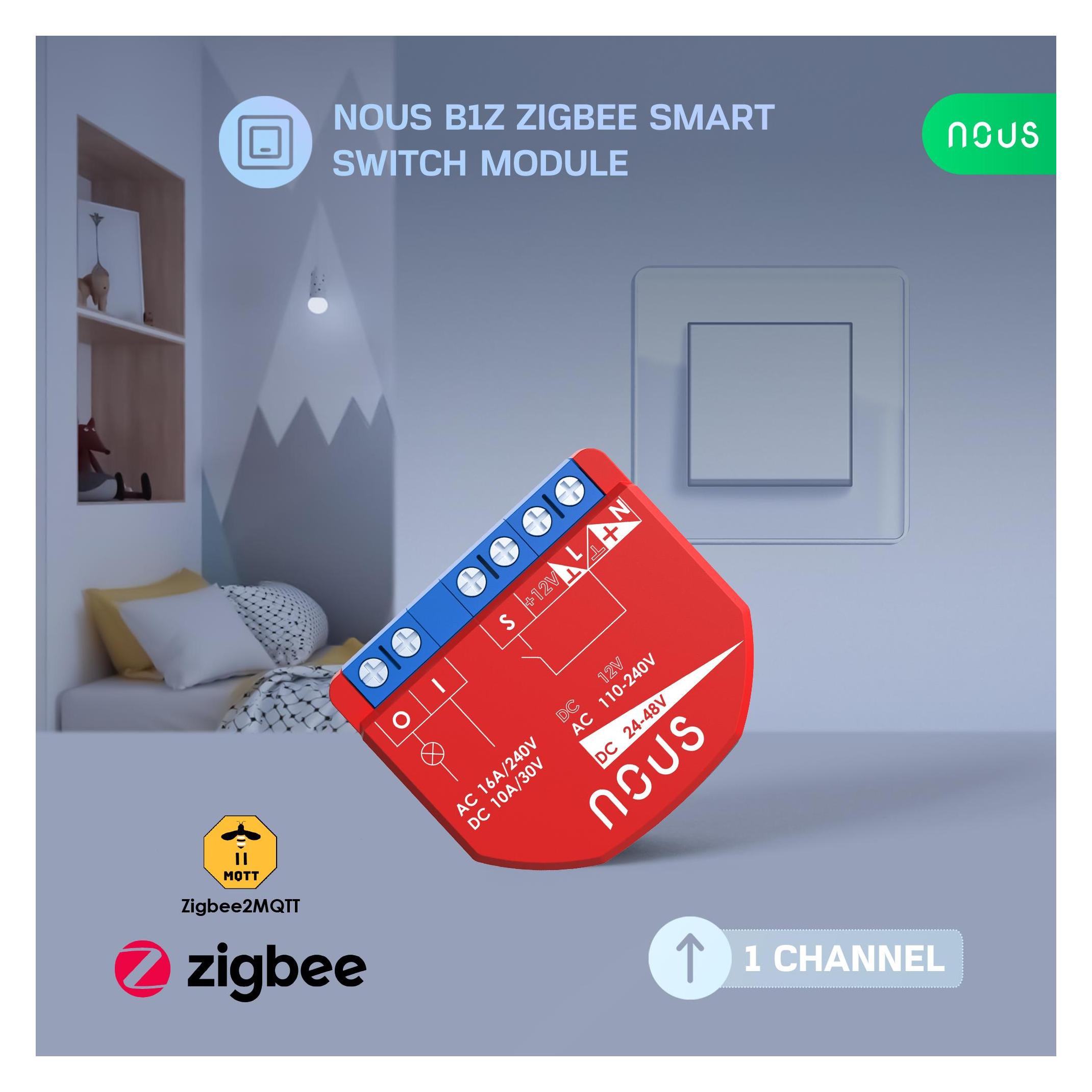 Nous B1Z Schaltaktor ZigBee 1 Kanal / 16A / ZigBee3.0 (Schaltaktor) (46305713)