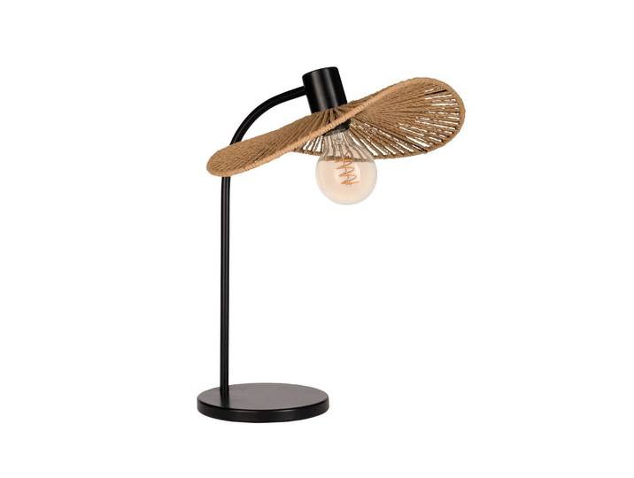 EGLO Tischlampe Siruela, braun / rost, für Wohn- / Esszimmer, Papier / Lunolit / Lunopal