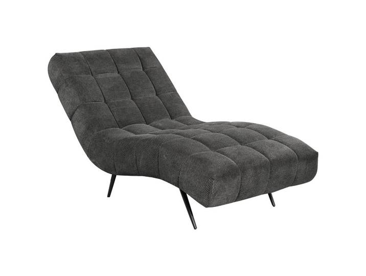 Mid.you Relaxliege Serio, Dunkelgrau, Metall, 1-Sitzer, 79x88x165 cm, Wohnzimmer, Sessel, Relaxliegen
