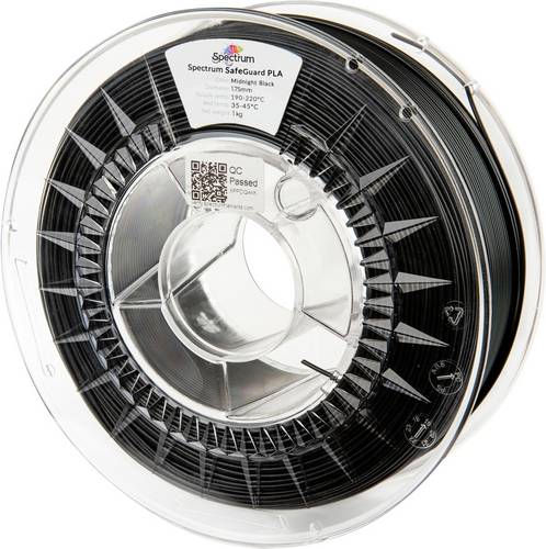 Spectrum Filaments 81554 Safeguard PLA Filament PLA antibakteriell 1.75mm 1000g Deep Black, Schwarz 1St.