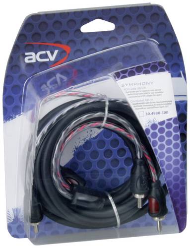 ACV 30.4980-300 Cinchkabel 3m [2x Cinch-Stecker - 2x Cinch-Stecker]