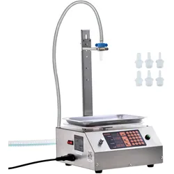 VEVOR Abfüllmaschine 17 L/min Flüssigkeitsabfüllmaschine 30–15.000 g pro Füllung Flaschenabfüllmaschine 26 x 26,3 x 13 cm Pastenfüllmaschine Automatik und Füllmaschine Wein Milch usw.