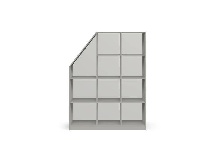 Grauer Dachschrägenschrank Premium Dekore Grau
