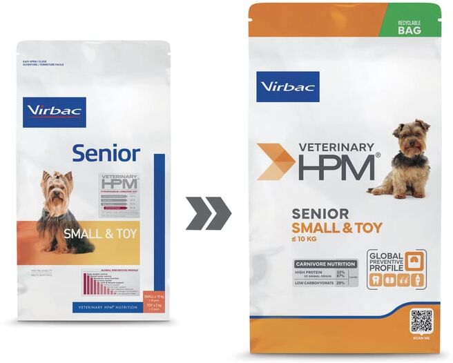 Virbac Veterinary HPM Canine Senior Small Toy 3 Kg
