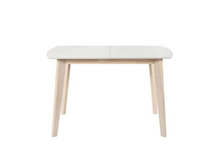 Table extensible L120-160 cm MALENA scandinave blanc et chêne