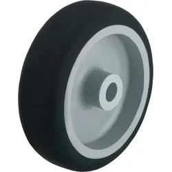 Räder mit thermoplastischem Gummi-Laufbelag, Achsloch-Ø 8 mm, Tragfähigkeit 50 kg, Rad-Ø 50mm