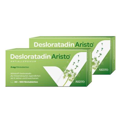 Desloratadin Aristo 5MG Doppelpack 2x100 St Filmtabletten