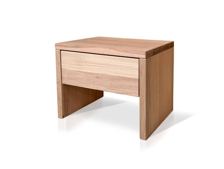 DAKONA Nachtkommode mit Schubkasten, Material Massivholz