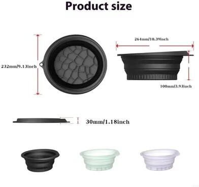 Inspired Living Silicone Foldable Face Ice Bath Bowl Reusable Cold Plunge Facial Ice Tool For Skin Tightening & Glow purple