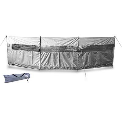 Enva Camping Windschutz mit Sichtfenster - inkl. 4 Stangen - 500x145cm [Hersteller-Nr. 40985488]