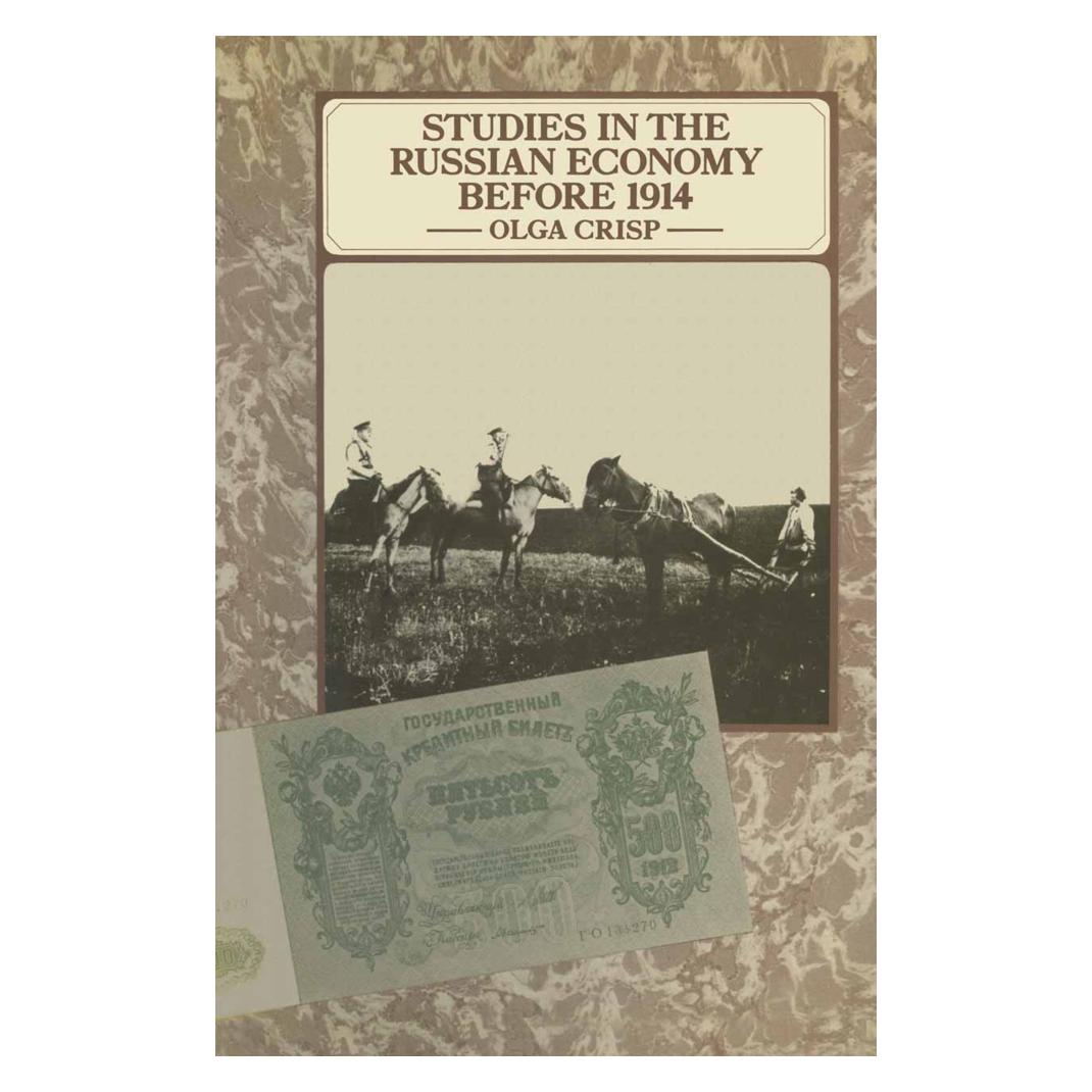 Springer Studies in the Russian Economy before 1914 (Englisch, Softcover, Olga Crisp) (55810623)