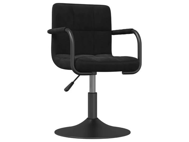 VidaXL - Barhocker samt, One Size, Schwarz