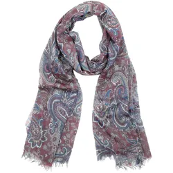 Modeschal "Paisley", Damen, rot (bordeaux), Viskose, COLLEZIONE ALESSANDRO, gemustert, Basic, Modetücher, aus angenehm weichem Material