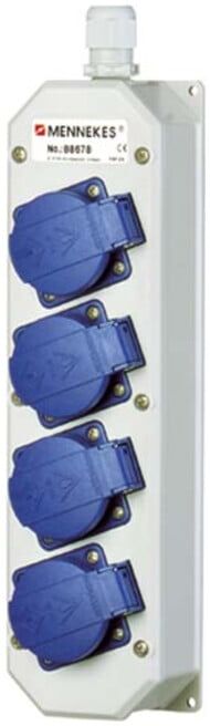 Mennekes Steckdosenleiste TL 4xSchuko,30Gr.schräg 88678)