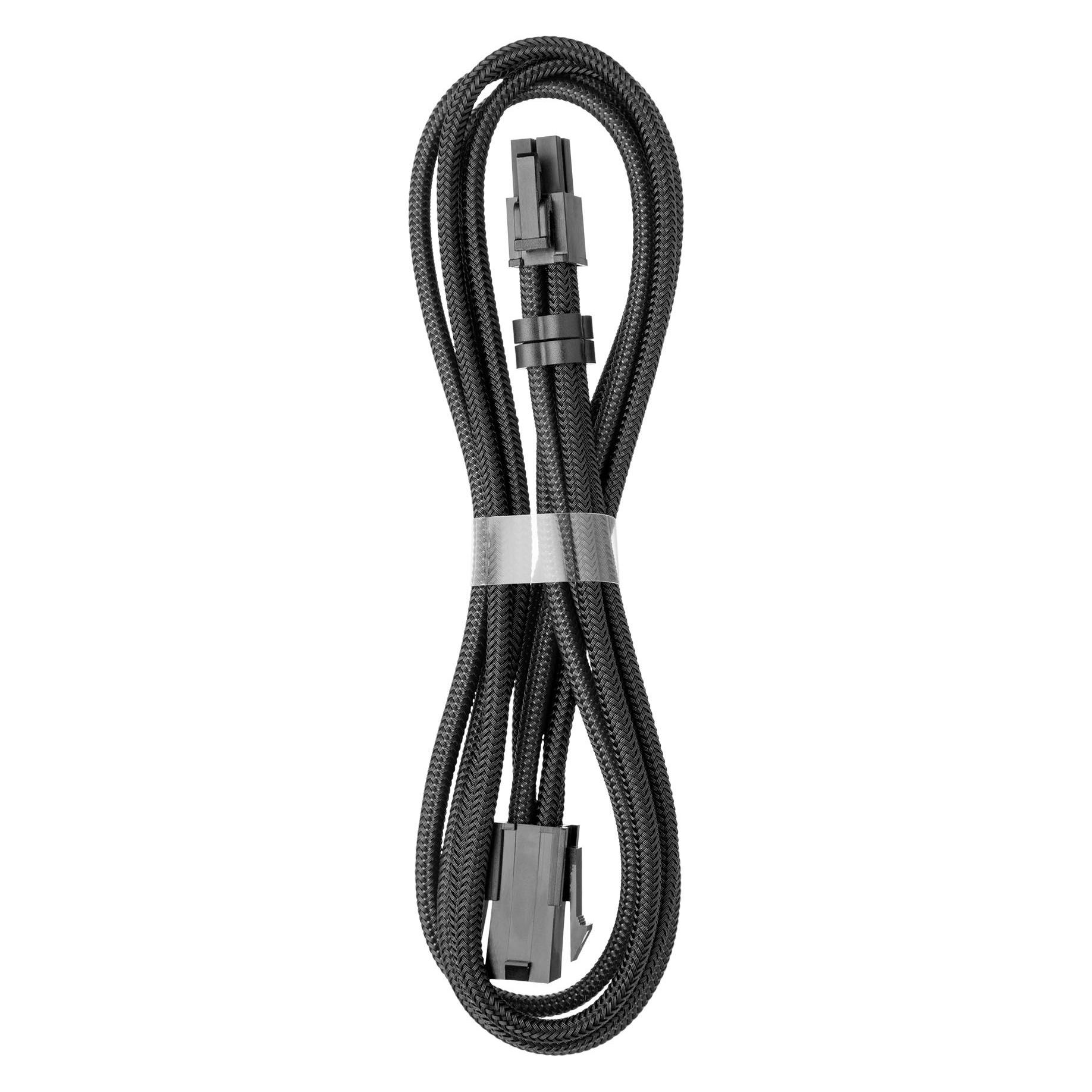 CableMod Pro ModMesh 4-pin ATX-Verlängerung, 45cm - schwarz (45 cm) (CM-PCAB-4ATX-N45KK-2PK-R)