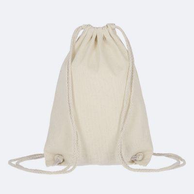 Event Festival Beutel TEXXILLA, A4, als Rucksack nutzbar, naturfarbene/kürzbare Kordeln, OEKO-TEX® STANDARD 100, L 210 x B 290 mm, Baumwolle, natur