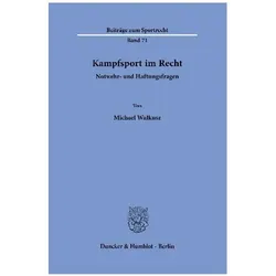 Walkusz:Kampfsport im Recht, Fachbücher von Michael Walkusz