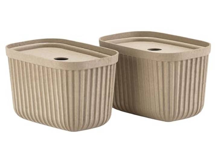 ZONE DENMARK Pulp 23 x 15 x 15 cm 2 pces Marron naturel