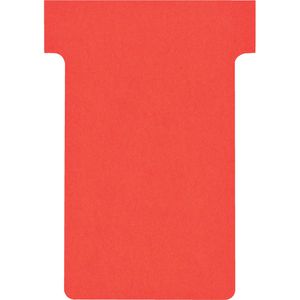 Nobo T-Karten 2002003, Größe 2, rot, Breite 48mm, Höhe 85mm, 100 Stück