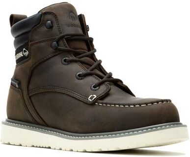 "Wolverine Trade Wedge 6"" Moc Steel Toe Boot - Mens 8.5 Brown Boot EW"