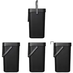 ProPlus Abfalleimer mit Deckel 5L für Wohnwagen/Wohnmobil, Abfalleimer, Schwarz