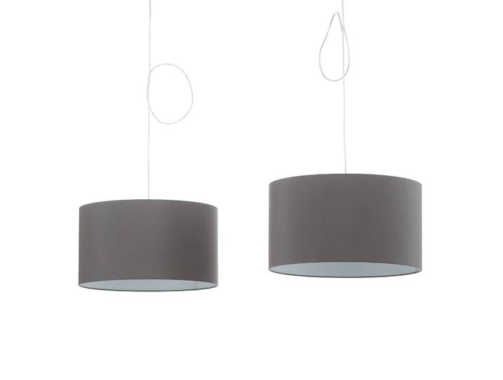 Helestra Hängelampe Certo, dimmbar, schwarz, für Wohn- / Esszimmer, Textil / Stoff / Seide, Modern, Pendelleuchte