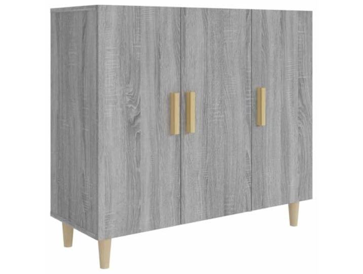 Kaorsrow Sideboard Grau Sonoma 90x34x80 cm Holzwerkstoff Kommode Kompakter Beistellschrank mit 3 Schubladen für Wohnzimmer und Flur, pflegeleichte Oberfläche in modernem Grau Sonoma.