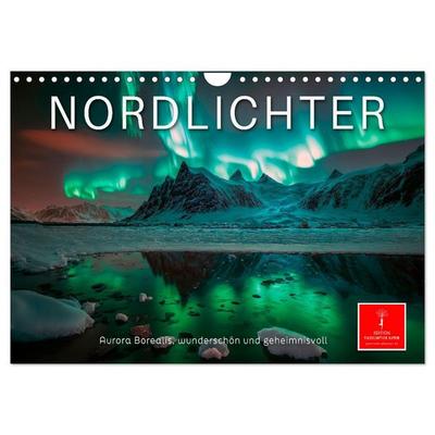 Nordlichter - Aurora Borealis, wunderschön und geheimnisvolll (Wandkalender 2026 DIN A4 quer), CALVENDO Monatskalender