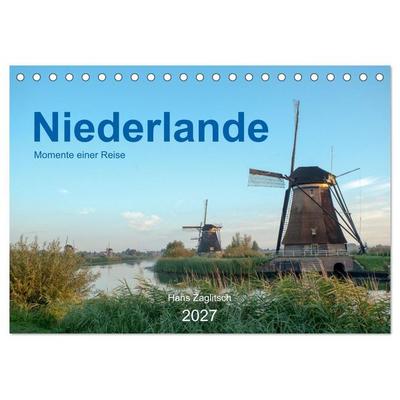Niederlande - Momente einer Reise (Tischkalender 2027 DIN A5 quer), CALVENDO Monatskalender