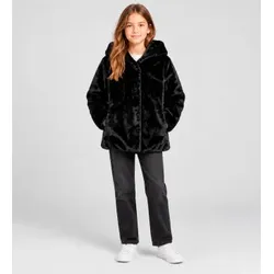 Colmar für Mädchen. 34000083E Wendemantel mit echtem Pelzbesatz, schwarz (16años= 176cm), Lässig, Polyester, Kinderbekleidung