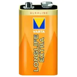 Varta Batterie 04122 Longlife Extra 9V E Block (MHD)