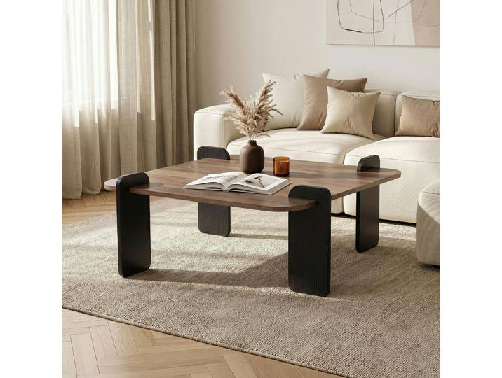Table basse carrée en bois design MARFA - Noyer